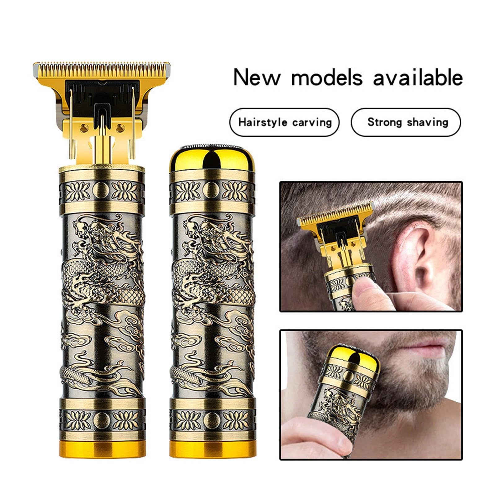 Professional 2-in-1 Electric Hair Clipper & Shaver - Rechargeable Cordless Hair Trimmer with Oil Head for Men's Grooming, Barber Salon & Home Use (Green) - Perfect for Beard Trimming, Hair Cutting & Styling