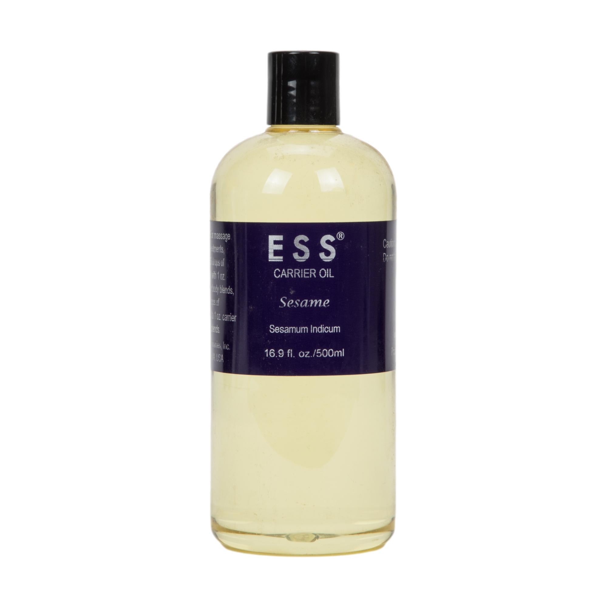Pure Organic Sesame Carrier Oil for Skin & Hair Care - Cold Pressed, Unrefined, 100% Natural - Perfect for Massage, Aromatherapy & DIY Beauty Recipes