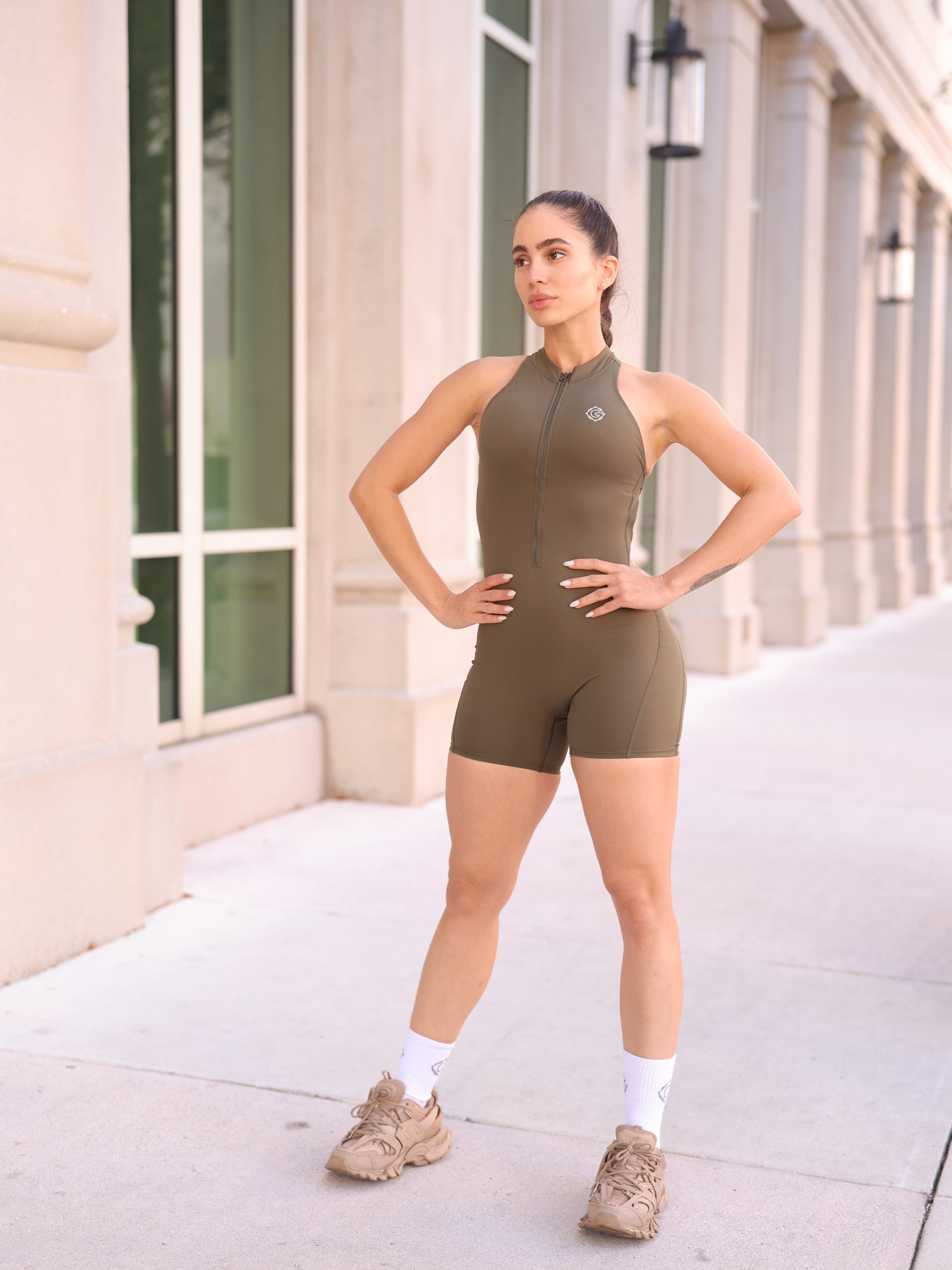 Track Mini Jumpsuit - Stylish Women's Romper for Casual Wear & Summer Outfits | Perfect for Parties, Beach Vacations & Everyday Fashion