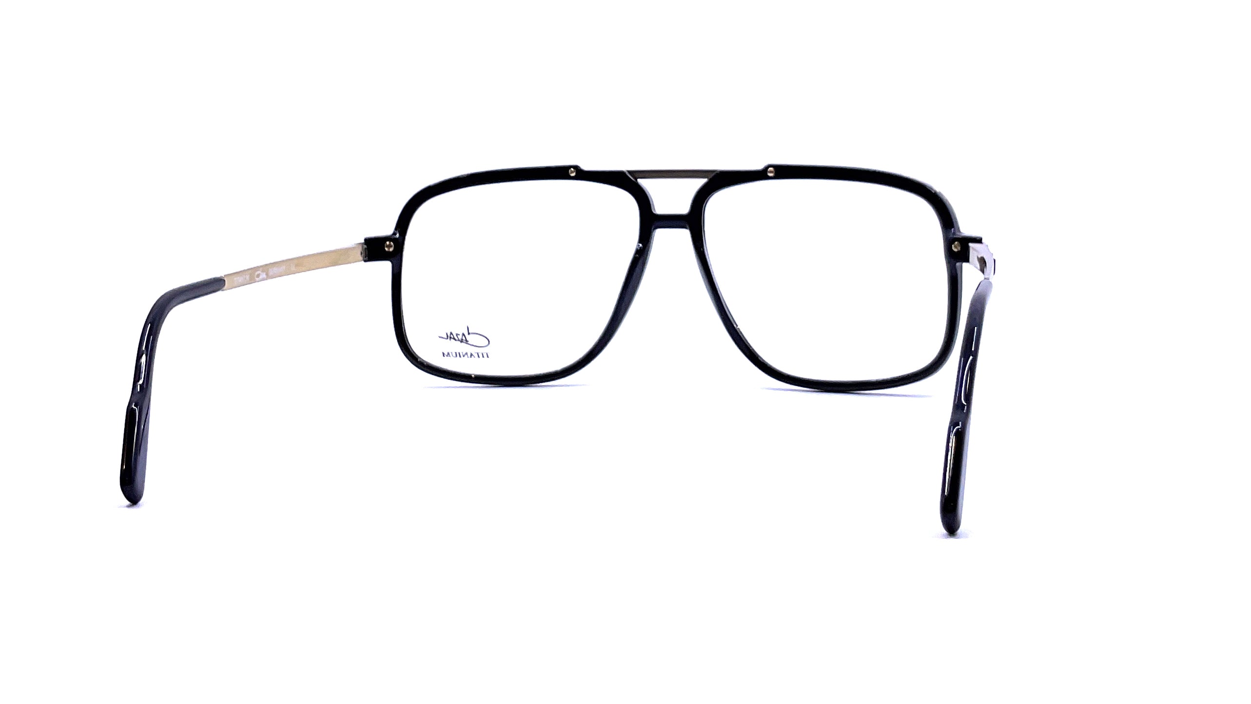 Cazal 6027 Retro Sunglasses for Men & Women - Black/Gold Frame with UV Protection - Perfect for Outdoor Activities, Driving & Fashion Accessories