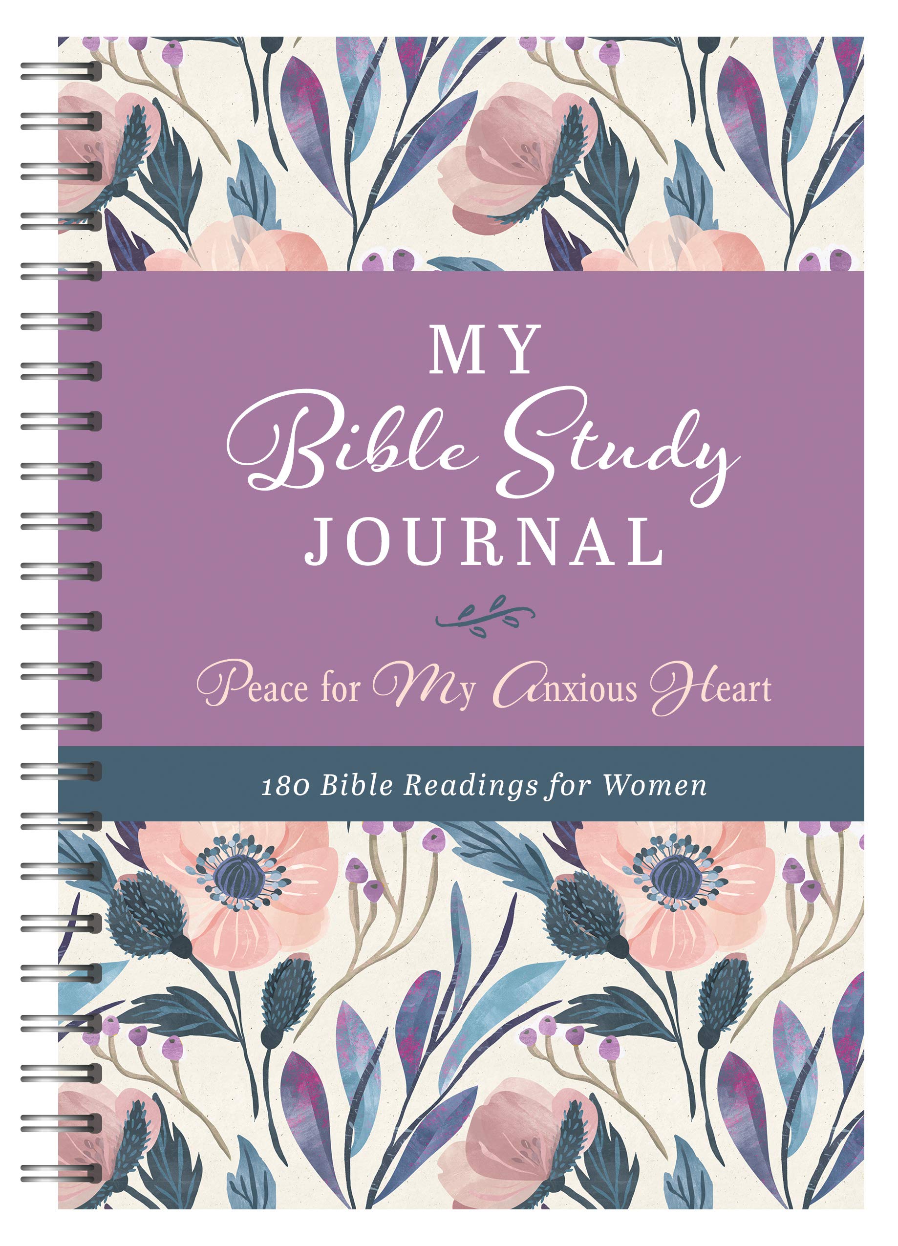 My Bible Study Journal: Peace for My Anxious Heart - 180 Daily Devotional Readings for Christian Women | Bible Study Gift for Women, Anxiety Relief, Spiritual Growth