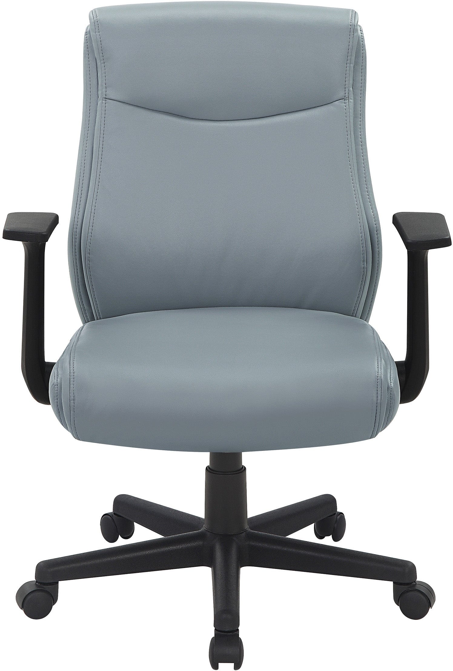 Office Star Mid Back Managers Chair with Flip Away Arms [FL91201] - Ergonomic Office Chair for Comfort & Support, Ideal for Home & Business Workspaces