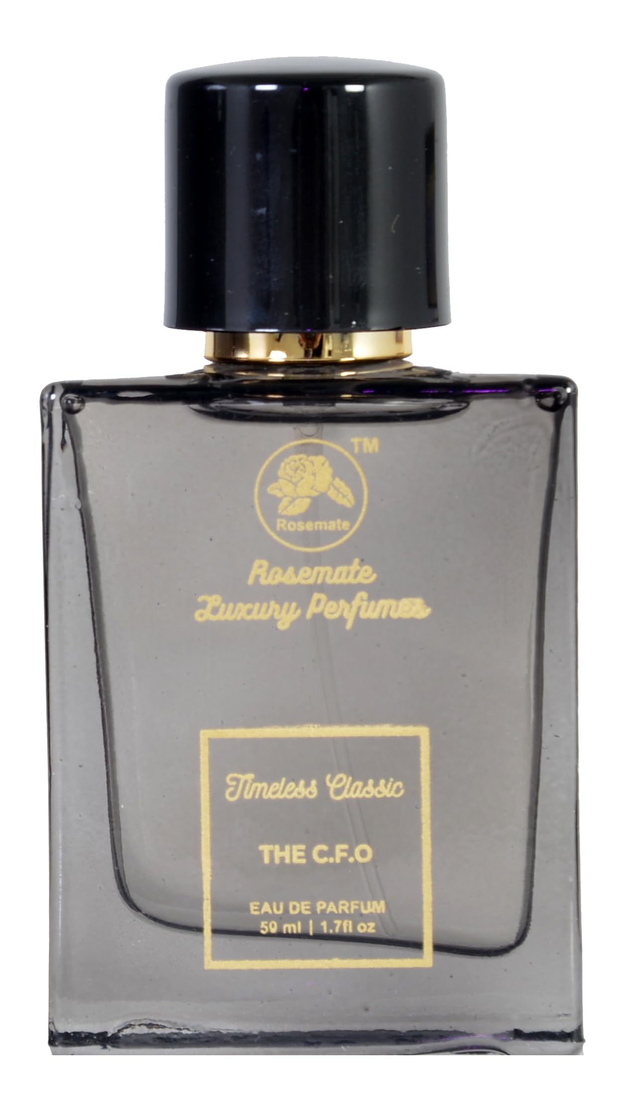 Rosemate The C.F.O Eau De Parfum for Men - Premium Citrus Lavender Woody Cologne | Long Lasting Fragrance Spray (1.7oz/50ml) | Travel Size Luxury Scent | Perfect Gift for Boss, Husband, Boyfriend | Office, Date Night & Special Occasions
