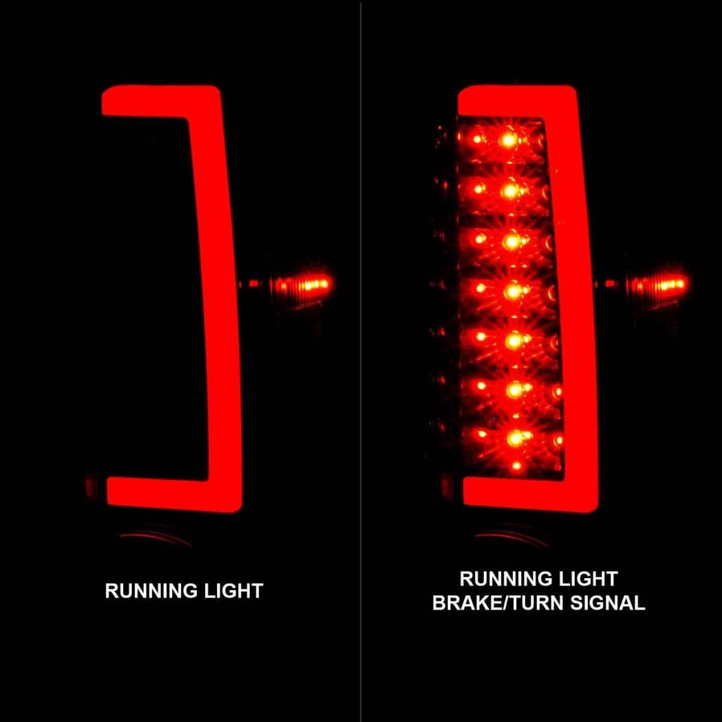 ANZO LED Tail Lights for Chevy Colorado 2004-2012 with Light Bar - Black Housing (Part #311383) | Upgrade Your Truck's Style & Visibility for Night Driving & Off-Road Adventures