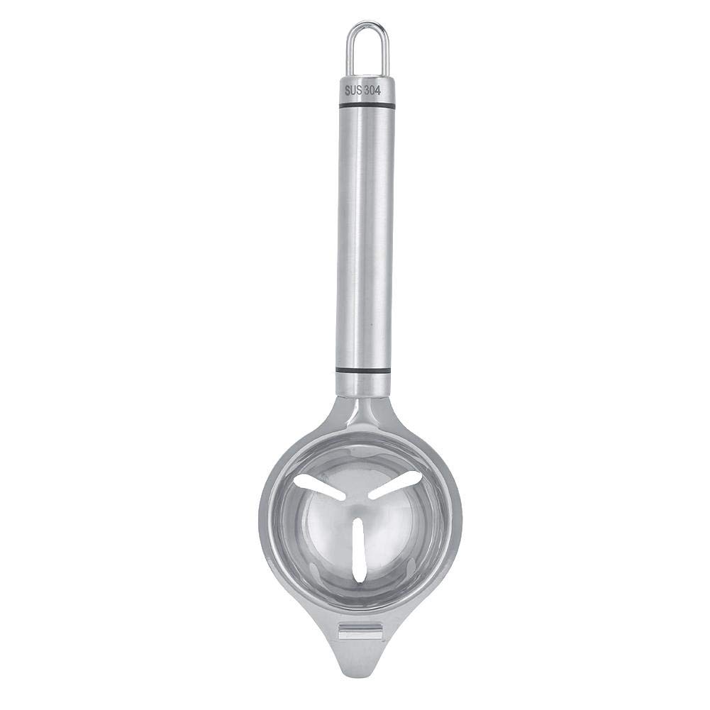 Stainless Steel Egg Separator - Efficient Egg Yolk and White Divider Strainer - Kitchen Gadget Tool for Baking & Cooking - Dishwasher Safe - Perfect for Home, Restaurant, and Bakery Use