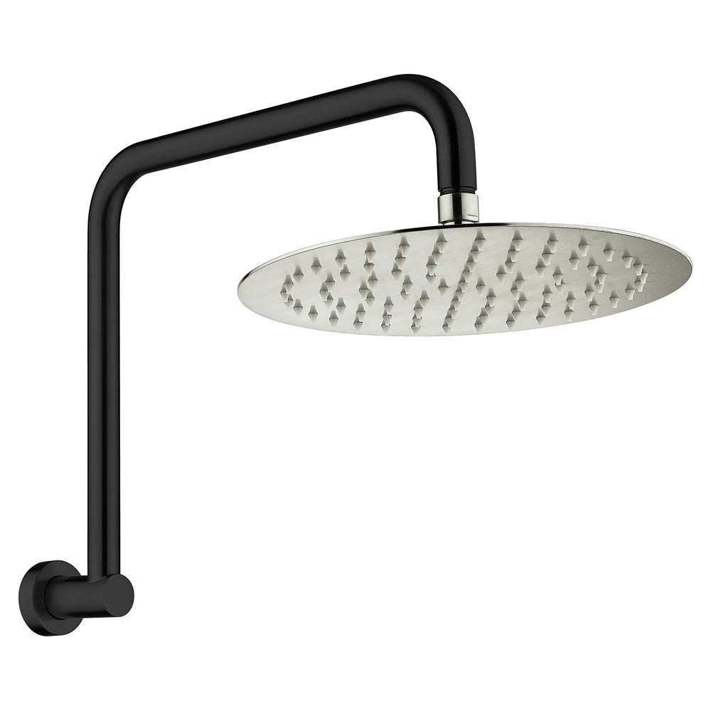 Matte Black / Brushed Nickel Head