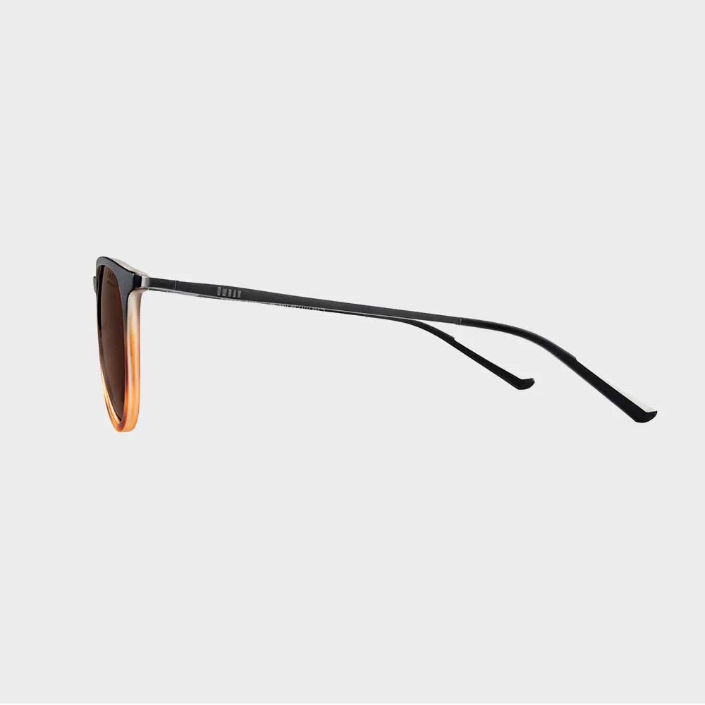 Carola Wave Lens - Black & Demi Marron Matte Polarized Sunglasses for Driving, Outdoor Sports & Fashion
