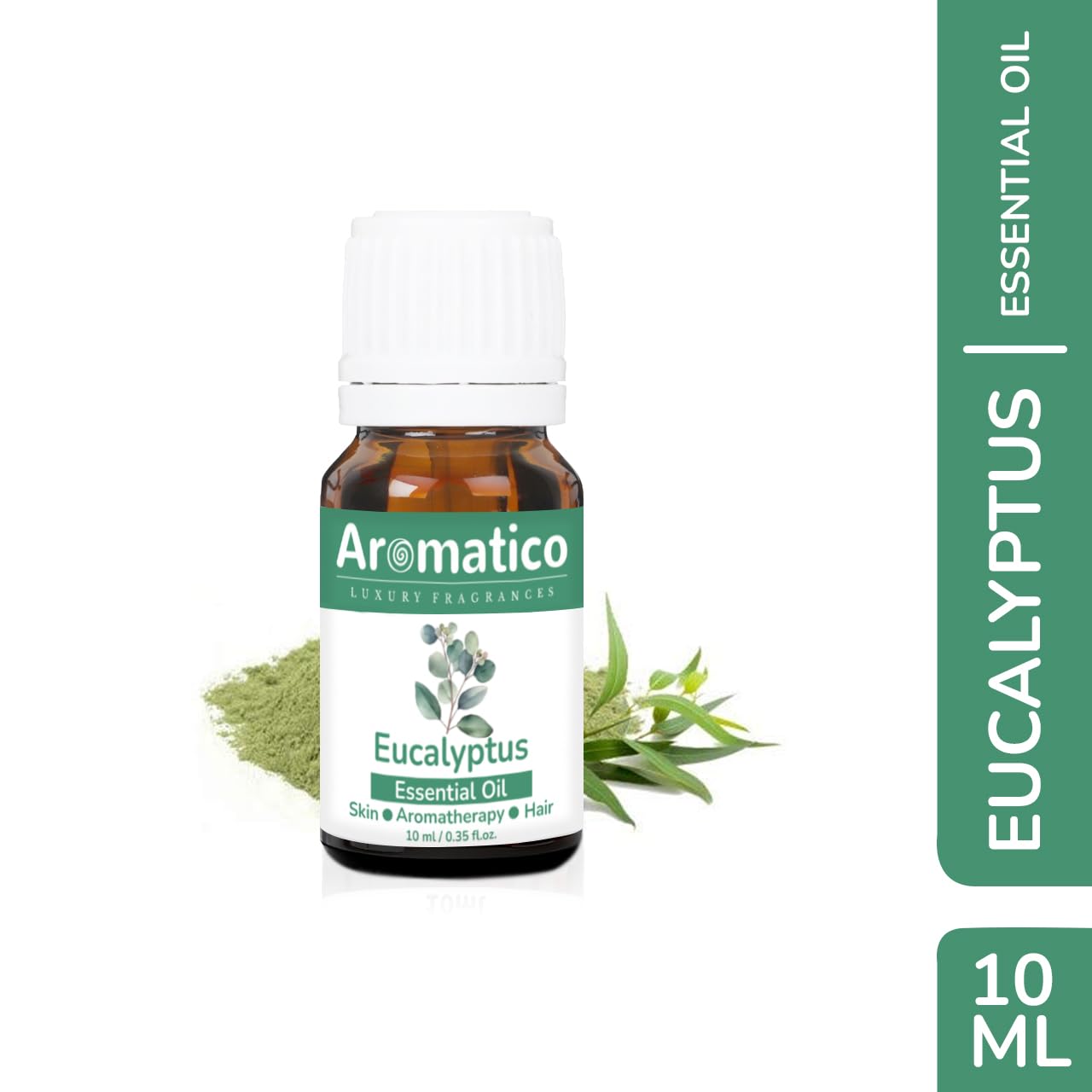 **Aromatherapy Eucalyptus Essential Oil - 100% Pure Therapeutic Grade for Steam Inhalation, Massage, Relaxation & Skin Care | Natural Mosquito Repellent & Hair Treatment | Use in Diffuser, Bath or DIY Beauty - 10ml**