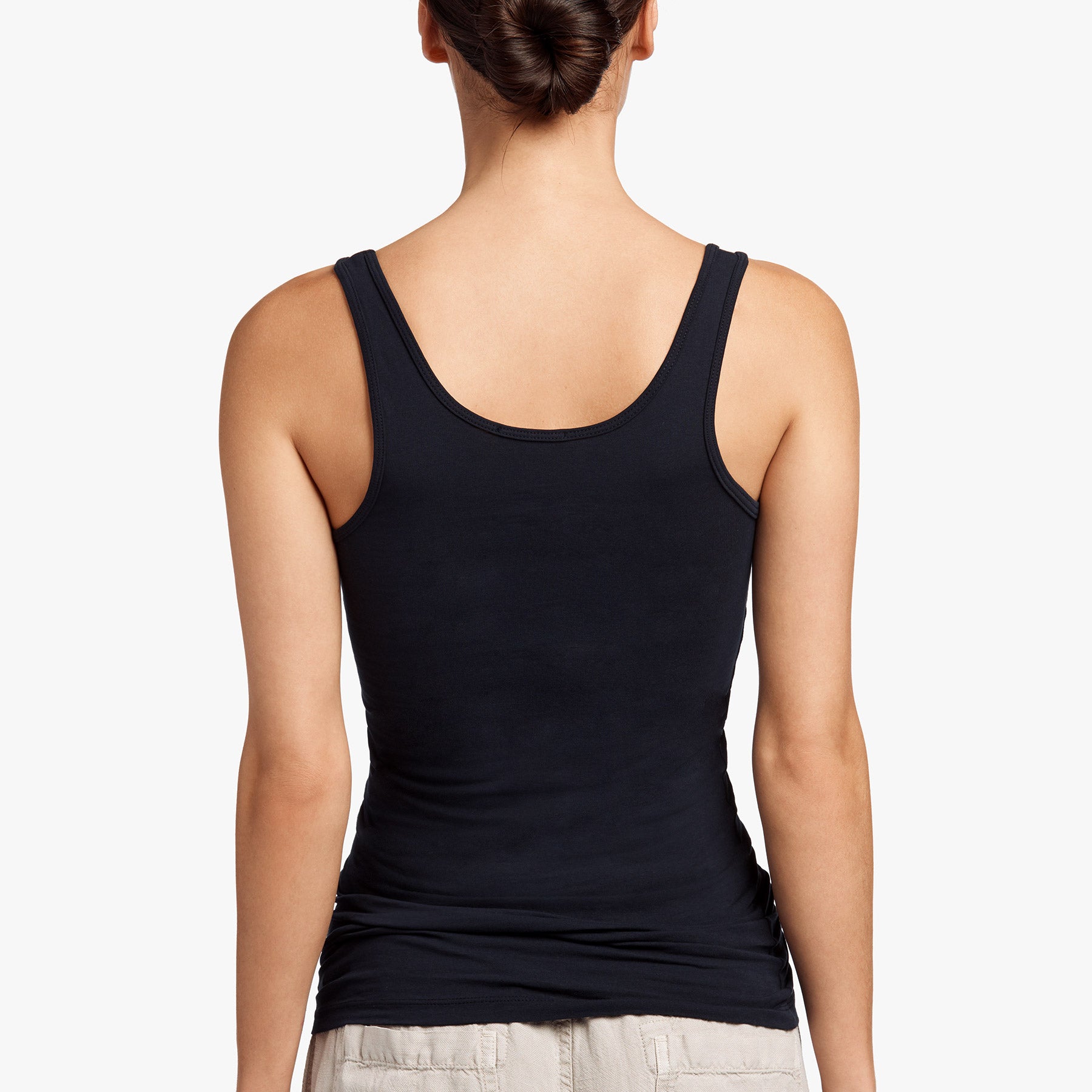 Long Jersey Tank Top - Deep Pigment Color Women's Casual Sleeveless Shirt | Perfect for Summer Outfits, Beach Wear & Layering
