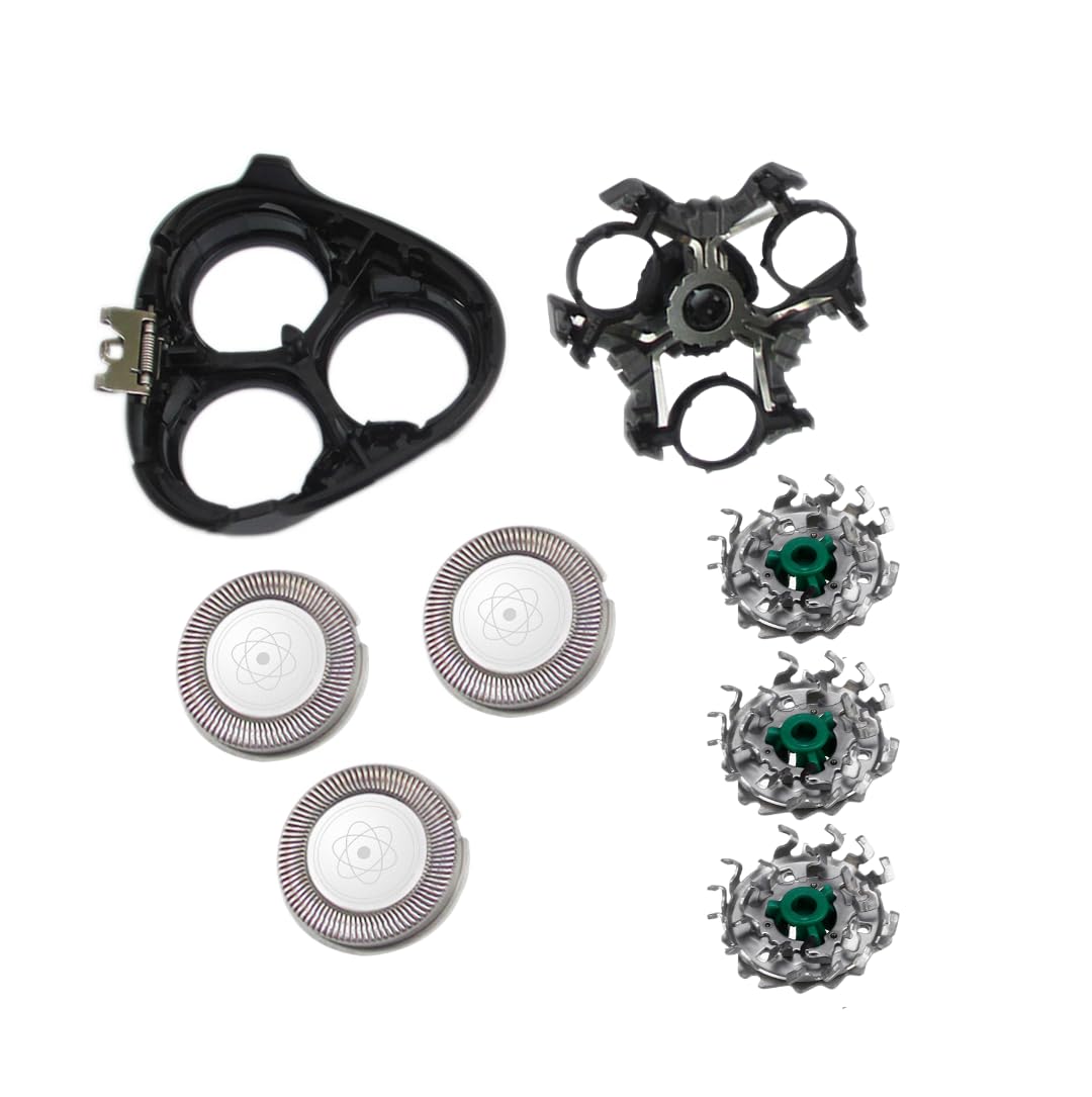 Philips Norelco RQ64 PT725/720/726/735/737 AT890 Replacement Shaver Heads - Compatible with Philips Norelco Electric Razors - Perfect for Travel & Daily Shaving