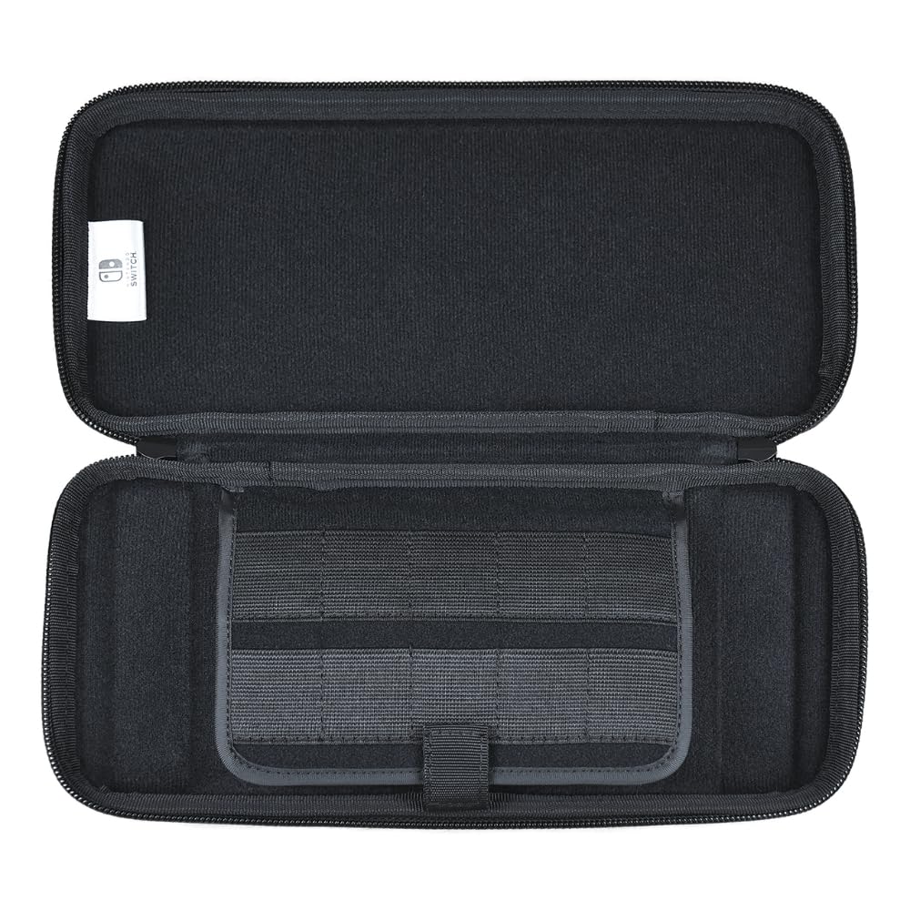 Official Hori Semi-Rigid Case for Nintendo Switch OLED - Red - Protective Cover for Nintendo Switch OLED Model - Perfect for Travel, Gaming On-The-Go & Console Protection