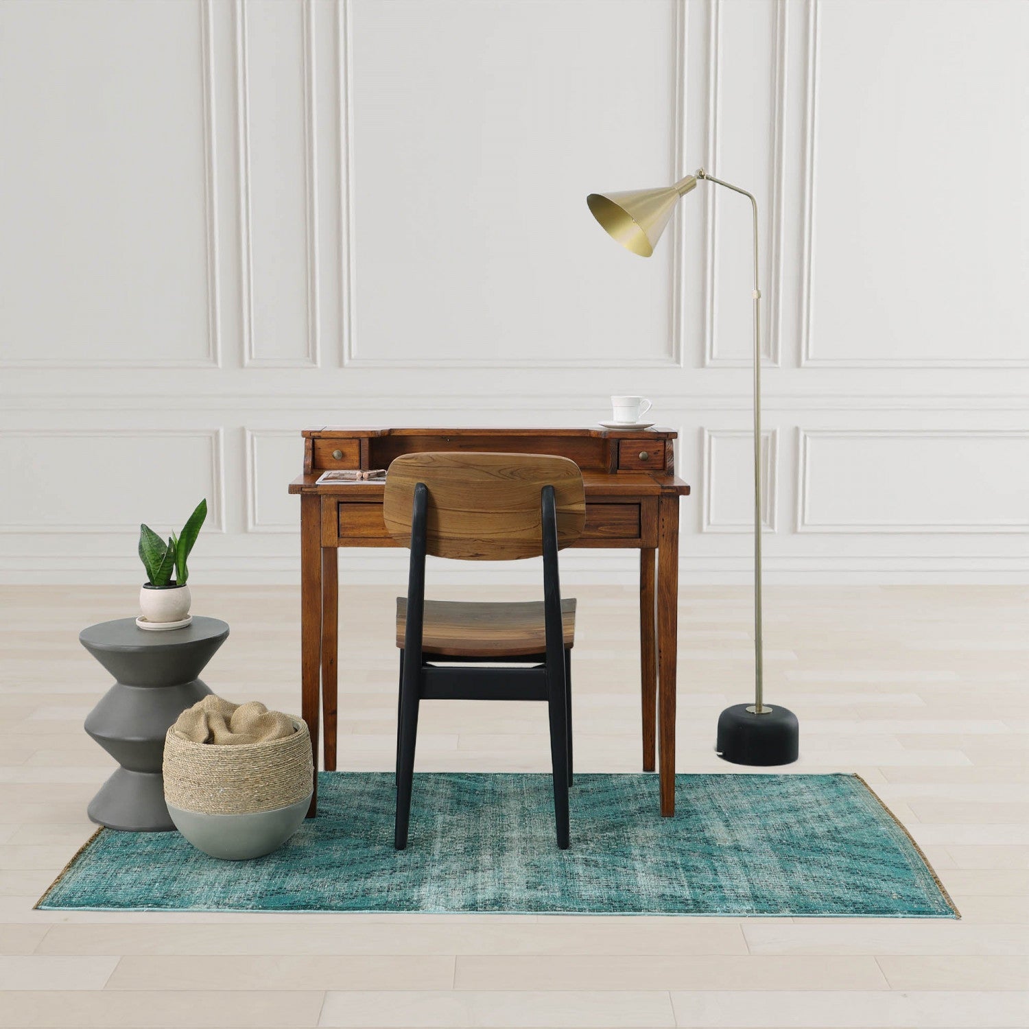 Altelune Modern Gold Floor Lamp - Adjustable Brightness for Living Room, Bedroom & Office - Elegant Lighting Decor for Home & Workspace