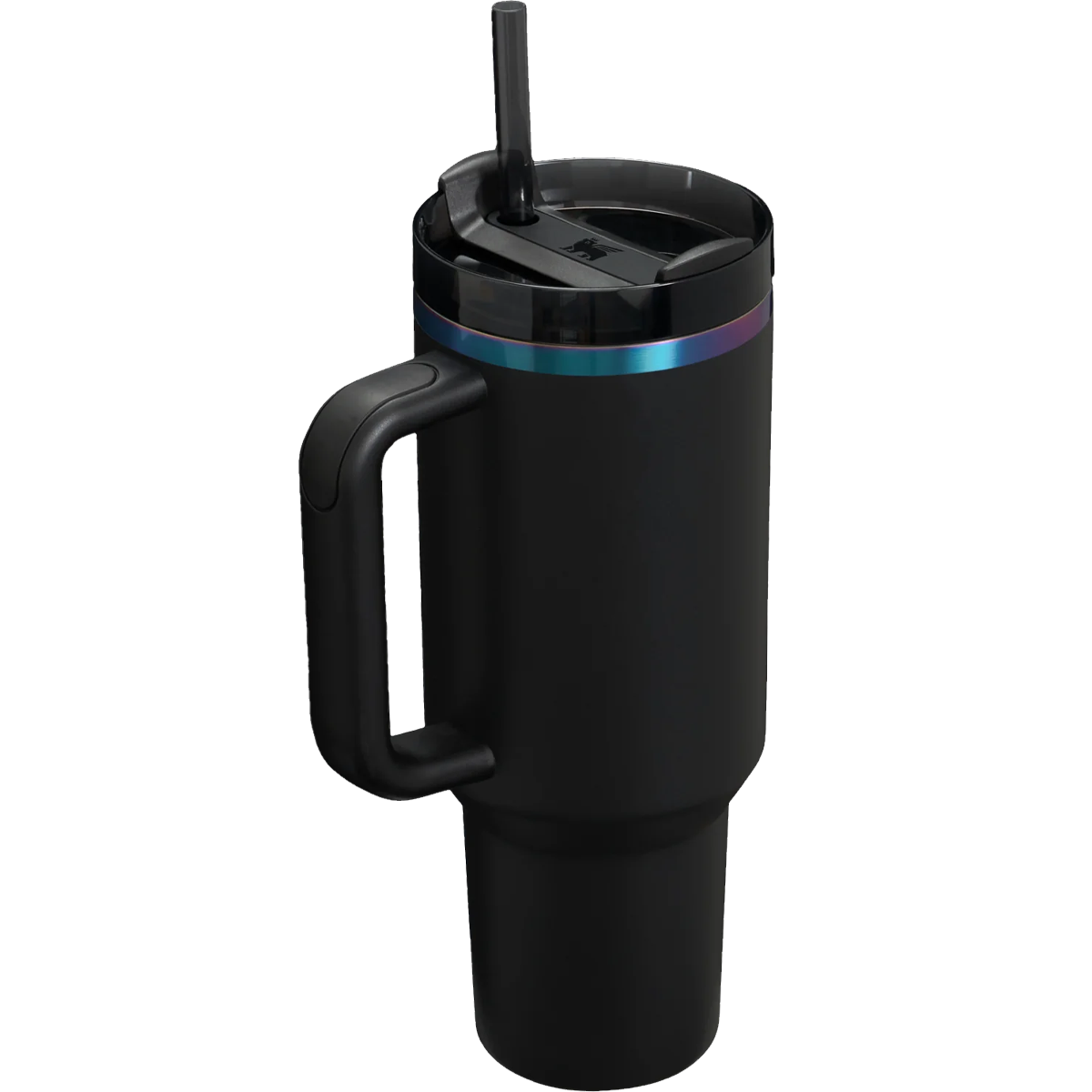 Black Chroma Quencher H2.O FlowState 40 oz Insulated Tumbler - Leakproof Stainless Steel Water Bottle for Gym, Hiking & Everyday Hydration