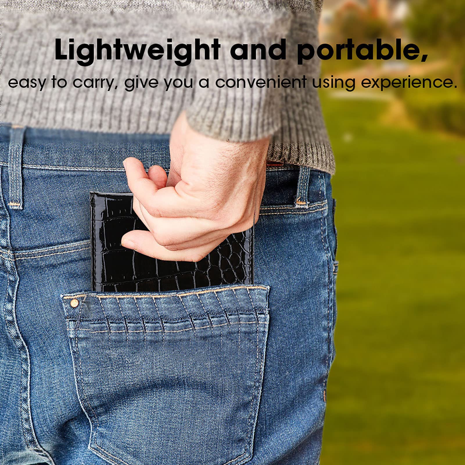 Premium Leather Golf Scorecard Holder & Yardage Book Cover - Pencil Slot & Back Pocket Fit - Ideal Golf Accessories Gift for Men & Women - Perfect for Course Play & Tournament Use