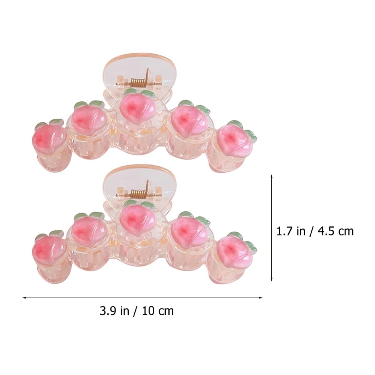 Beaupretty Fashion Hair Jaw Clamp - 2 Pack Large Hair Clips for Women, Hair Claw Clips for Thick Hair, Strong Hold Hair Accessories for Ponytail, Bun & Updo - Perfect for Bath, Salon & Everyday Styling