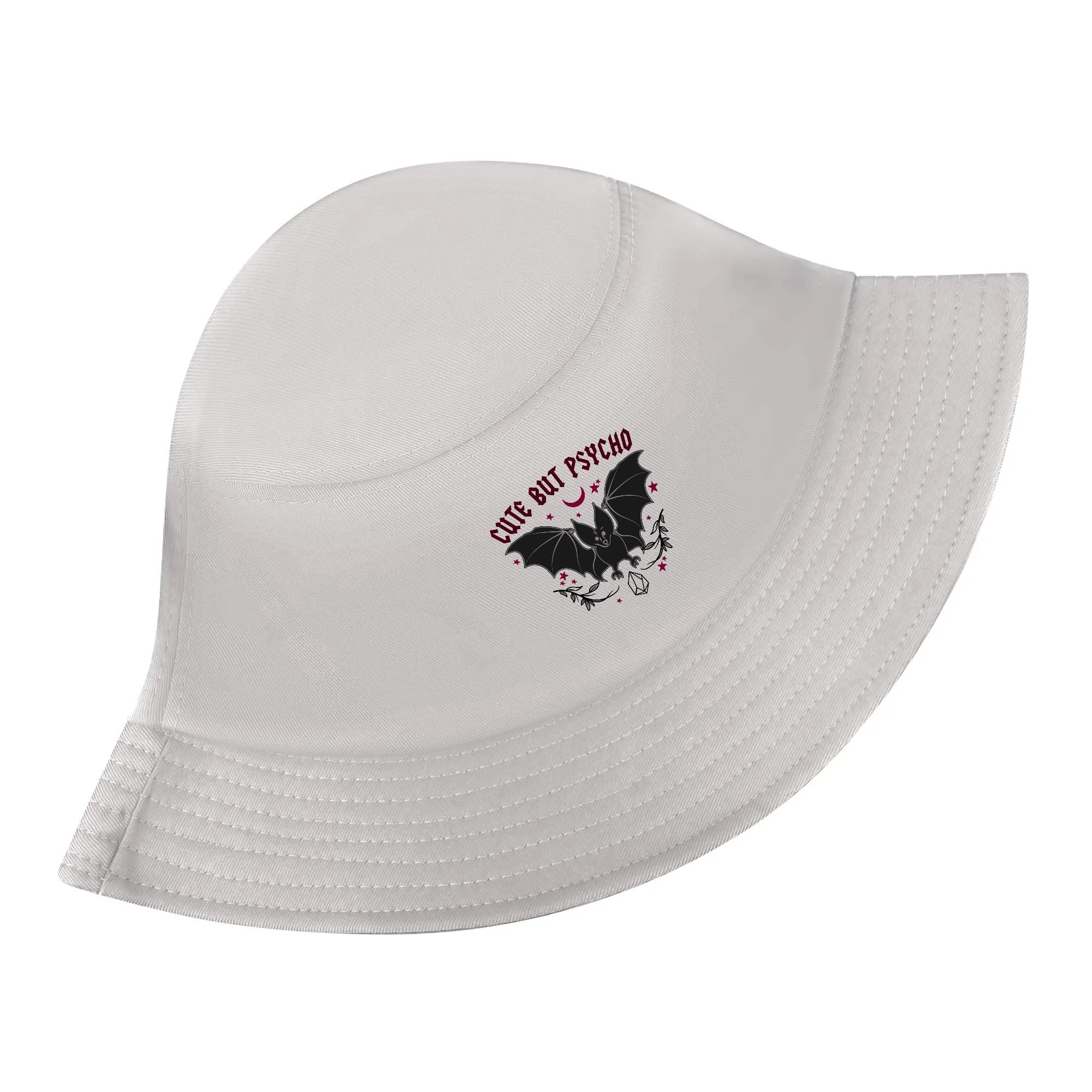 Cute But Psycho Bucket Hat - Trendy Unisex Sun Hat for Women & Men - Perfect for Beach, Music Festivals & Outdoor Adventures