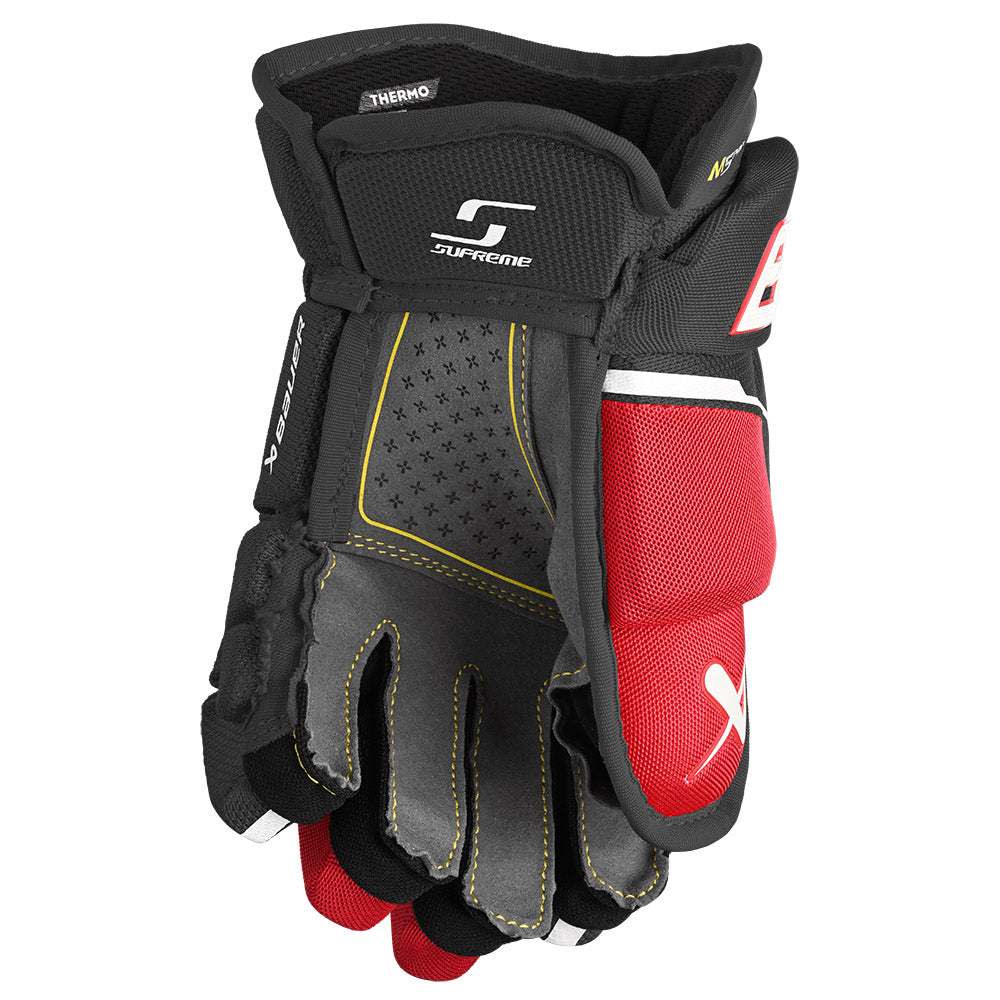 Bauer Supreme M5 Pro Junior Ice Hockey Gloves - Youth Hockey Gloves for Boys & Girls - Protective Gear for Ice Skating & Hockey Practice - Perfect for Games, Training & Winter Sports