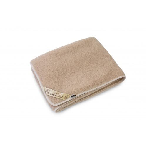 Premium Merino Wool Blanket - 100% Natural Soft Warm Throw for Bed, Couch & Sofa - 79