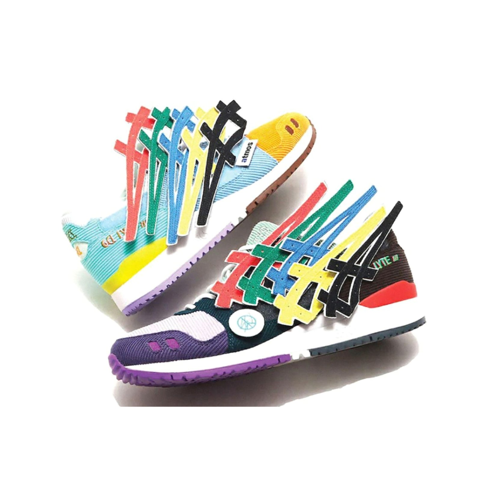 ASICS X Sean Wotherspoon x Atmos Gel Lyte III Sneakers - Men's Retro Running Shoes - Limited Edition Collaboration - Perfect for Streetwear & Sneaker Collectors