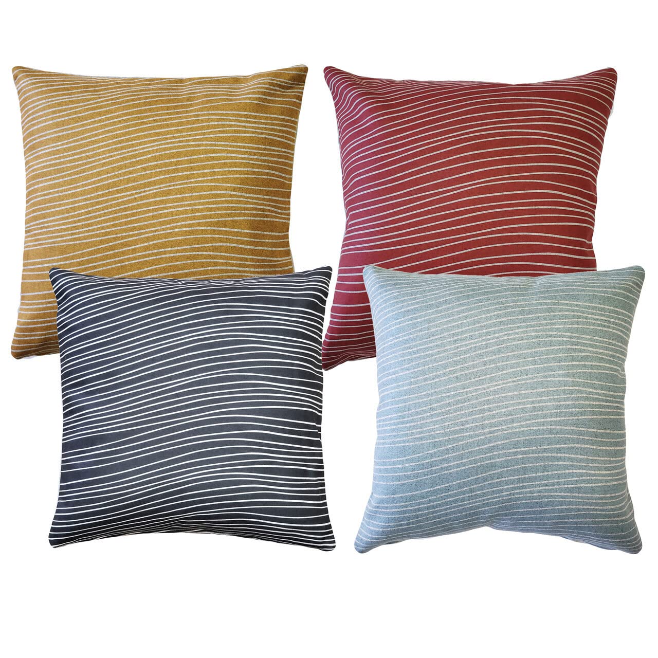 Premium Meraki Throw Pillows 19x19 Inch - Soft Square Decorative Cushions with Polyfill Insert for Sofa, Bed & Home Decor - Living Room, Bedroom & Nursery Accent Pillows