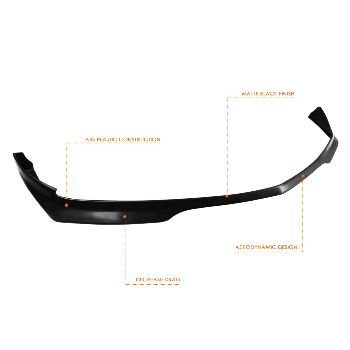 ABS Front Bumper Lip Spoiler for 11-14 Dodge Charger - Sporty Style Upgrade
