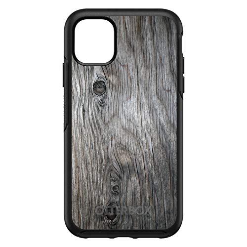 Grey Weathered Wood Grain Print