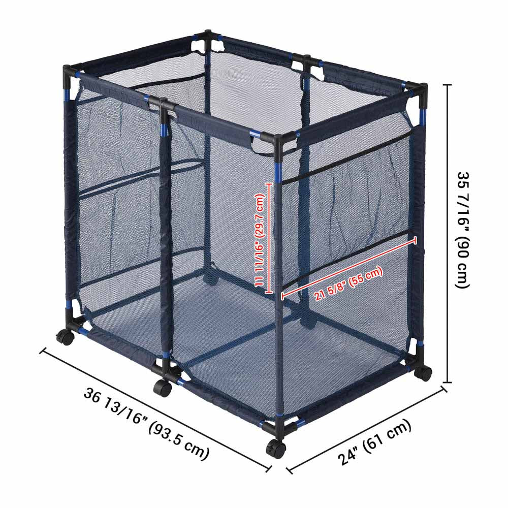 TheLAShop Large Mesh Pool Float Storage Bin with Pockets - Perfect for Organizing Pool Toys, Beach Gear & Outdoor Essentials