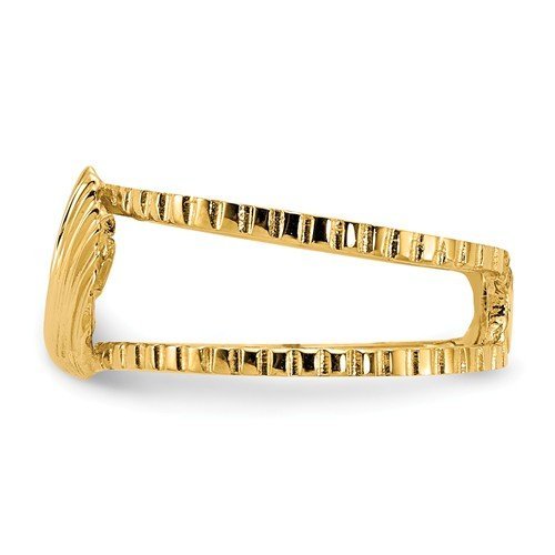 14K Yellow Gold Shell Toe Ring for Women - Elegant Beach Wedding Jewelry Gift for Her - Perfect for Summer Vacations & Boho Fashion