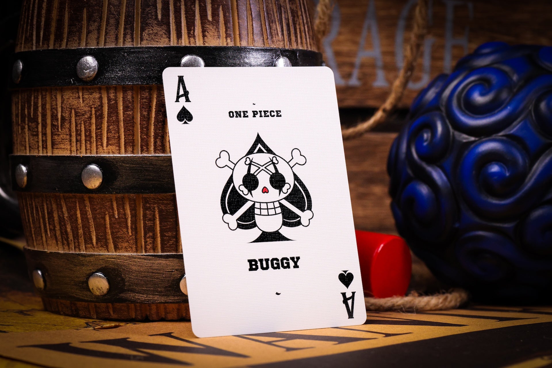 One Piece Playing Cards - Buggy the Clown Anime Deck | Official Licensed Collectible Card Game for Fans | Perfect for Game Nights, Cosplay Events & Anime Conventions
