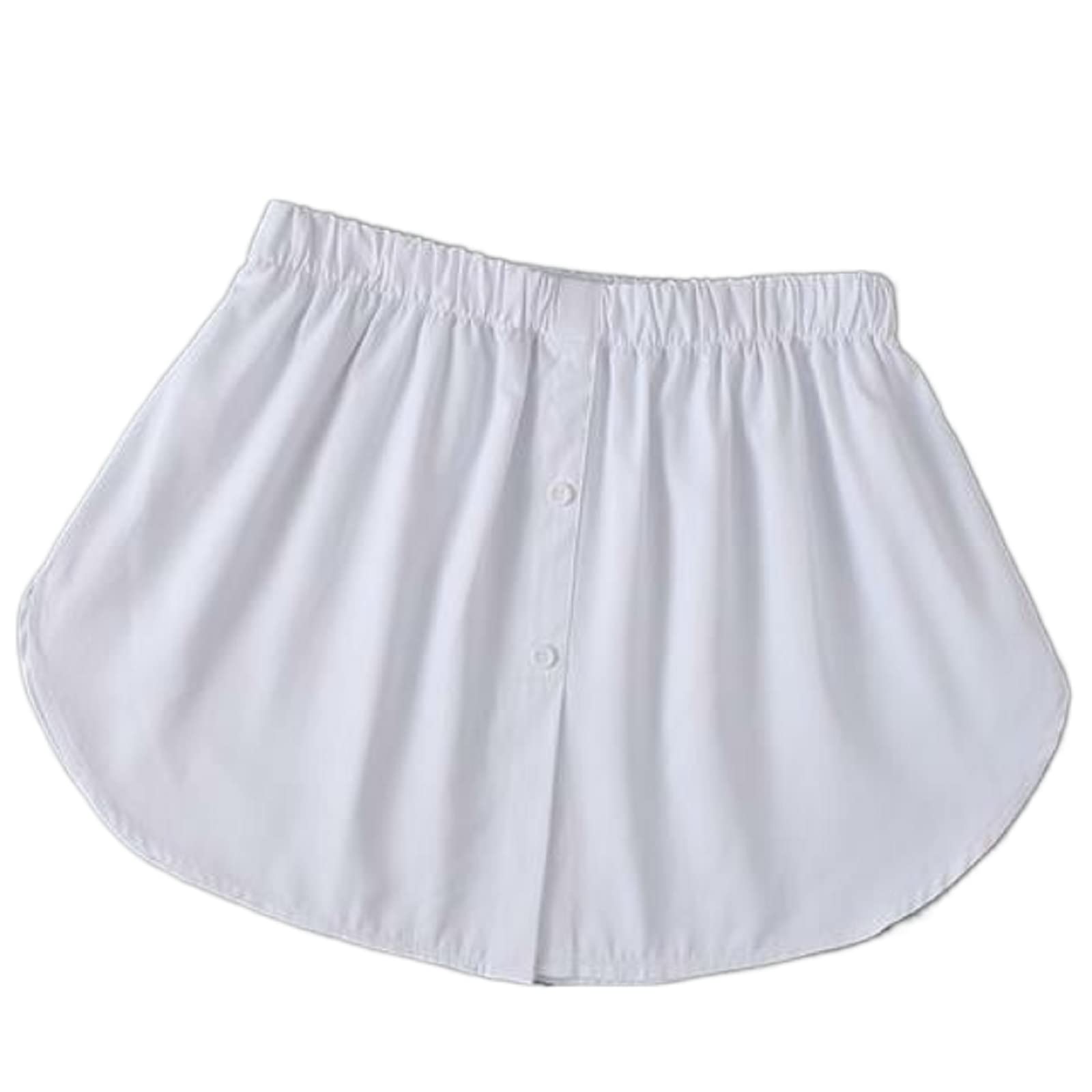 Y2K Women's High Waist Elastic Adjustable Layering Fake Top with Split Hem - Trendy A-Line Skirt for Casual Outfits & Streetwear Fashion