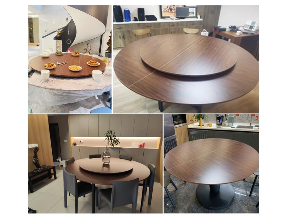 47.2-70.9 Inch Foldable Round Table Top - Expandable Wooden Dining Table Replacement for Indoor/Outdoor Use - Perfect for Parties, Events, and Temporary Dining Spaces