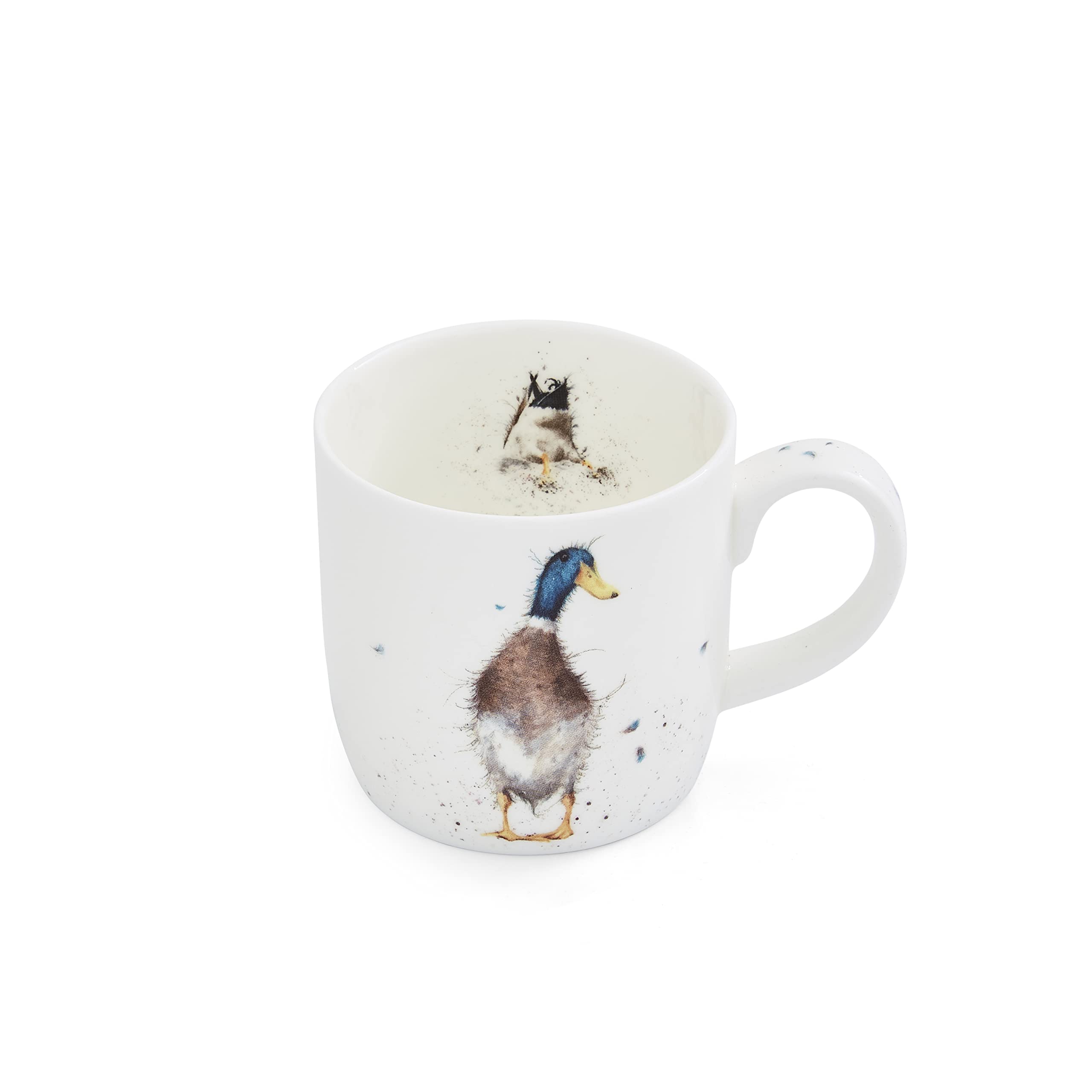 Royal Worcester Wrendale Designs Guard Duck Mug - 11oz Fine Bone China Coffee Cup | Microwave & Dishwasher Safe | Perfect for Tea, Coffee & Hot Chocolate at Home or Office