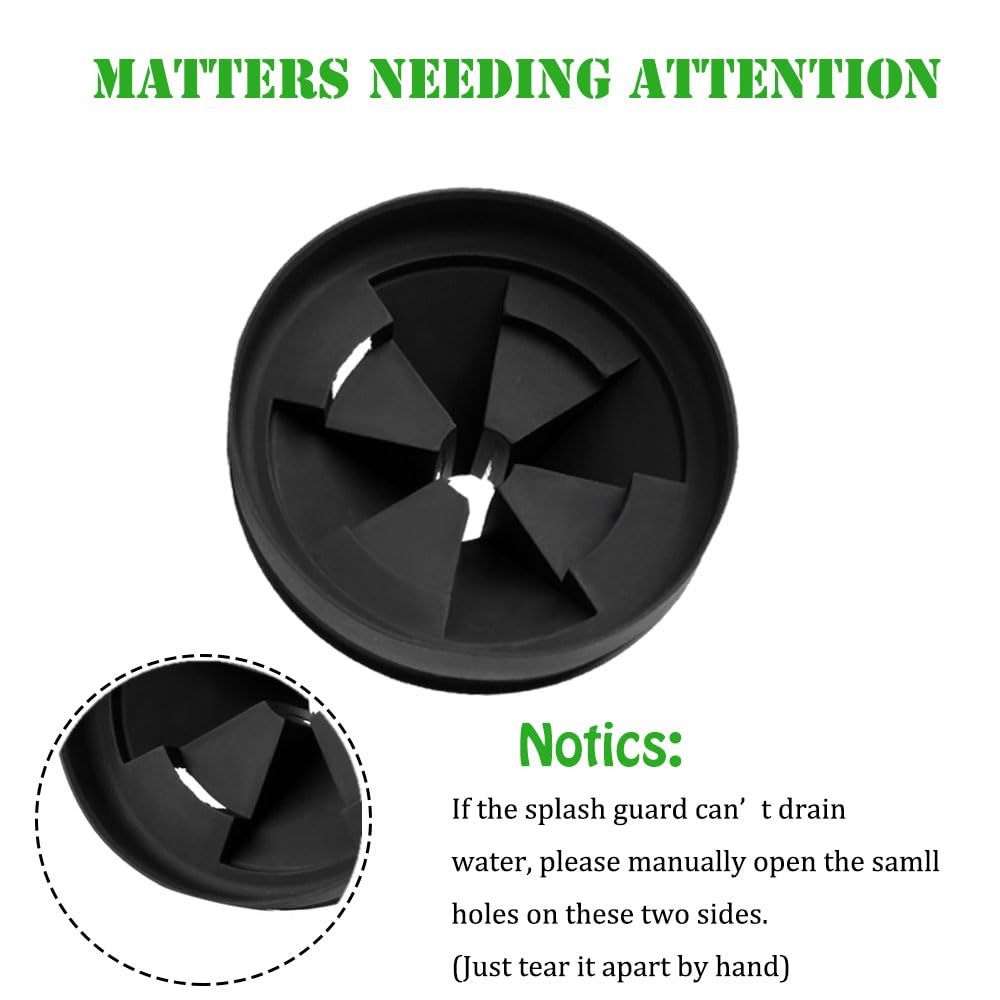 4 Pcs Garbage Disposal Splash Guard - 3 3/8