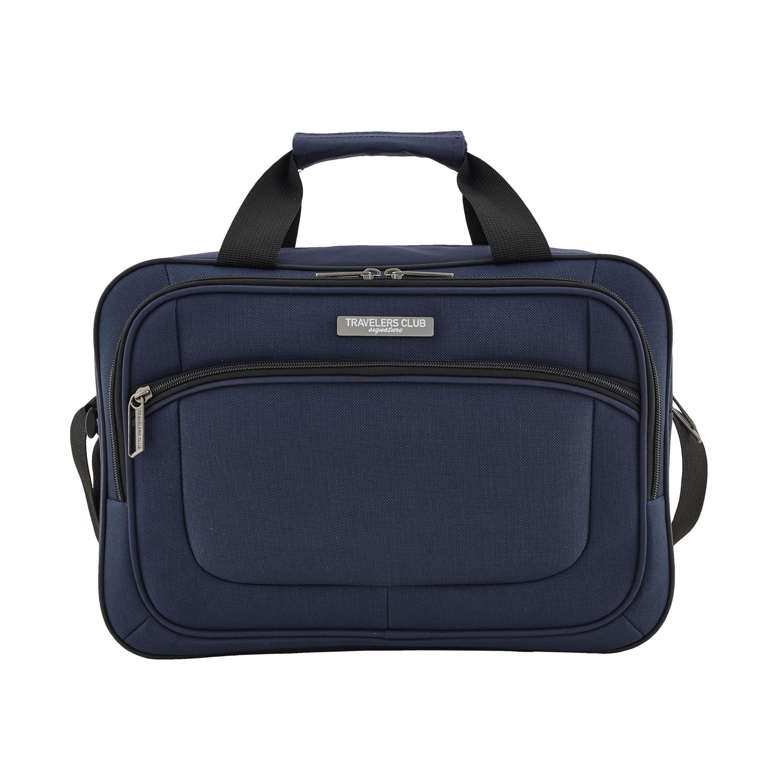 Travelers Club Soulana 4-Piece Luggage Set - Navy Blue Spinner Suitcase for Air Travel, Business Trips & Family Vacations