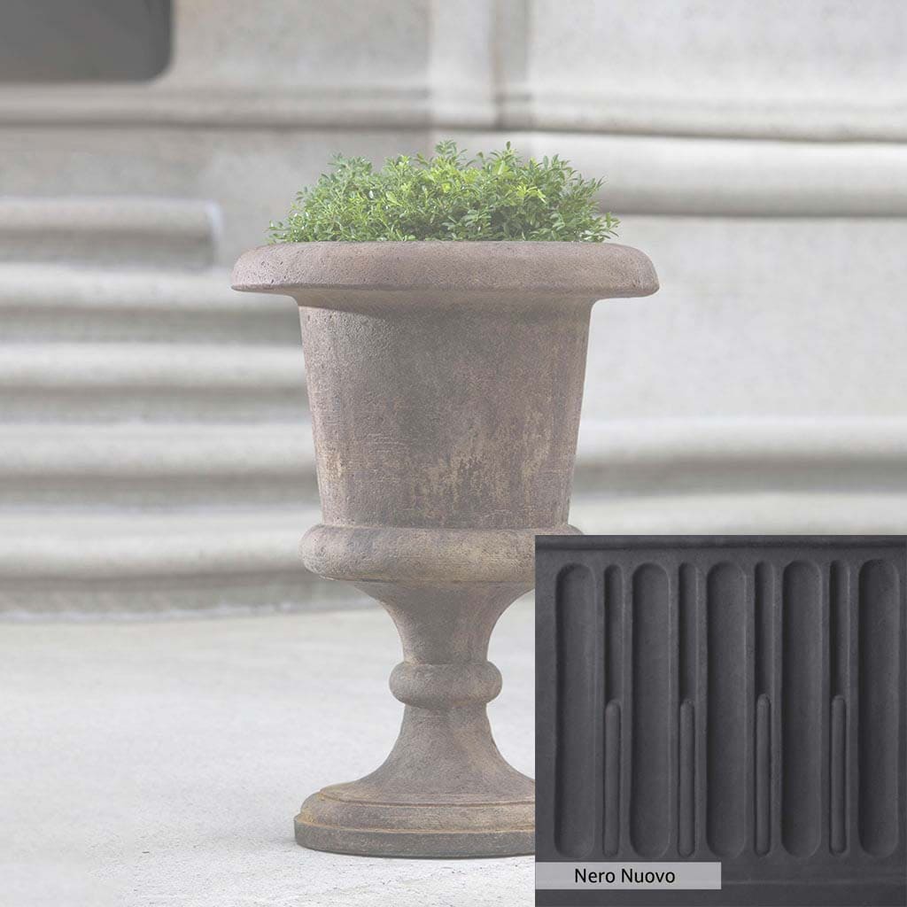 Campania International Smithsonian Goblet Urn - Elegant Glass Vase for Home Decor, Wedding Centerpieces & Memorial Displays
