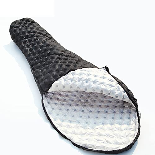 Ultralight 800FP Duck Down Mummy Sleeping Bag - Compact & Warm for Hiking, Backpacking, Camping - Perfect for Spring, Autumn & Winter Outdoor Adventures