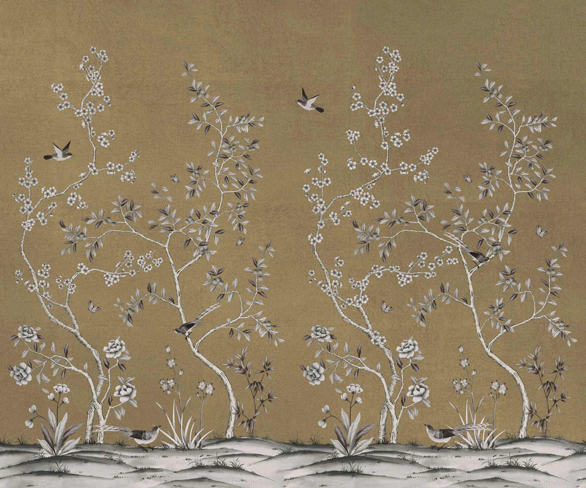 Self-Adhesive Garden Wall Mural - Easy Peel & Stick Wallpaper for Home Decor, Living Room, Bedroom & Nursery - Nature Inspired Botanical Design for Indoor Walls