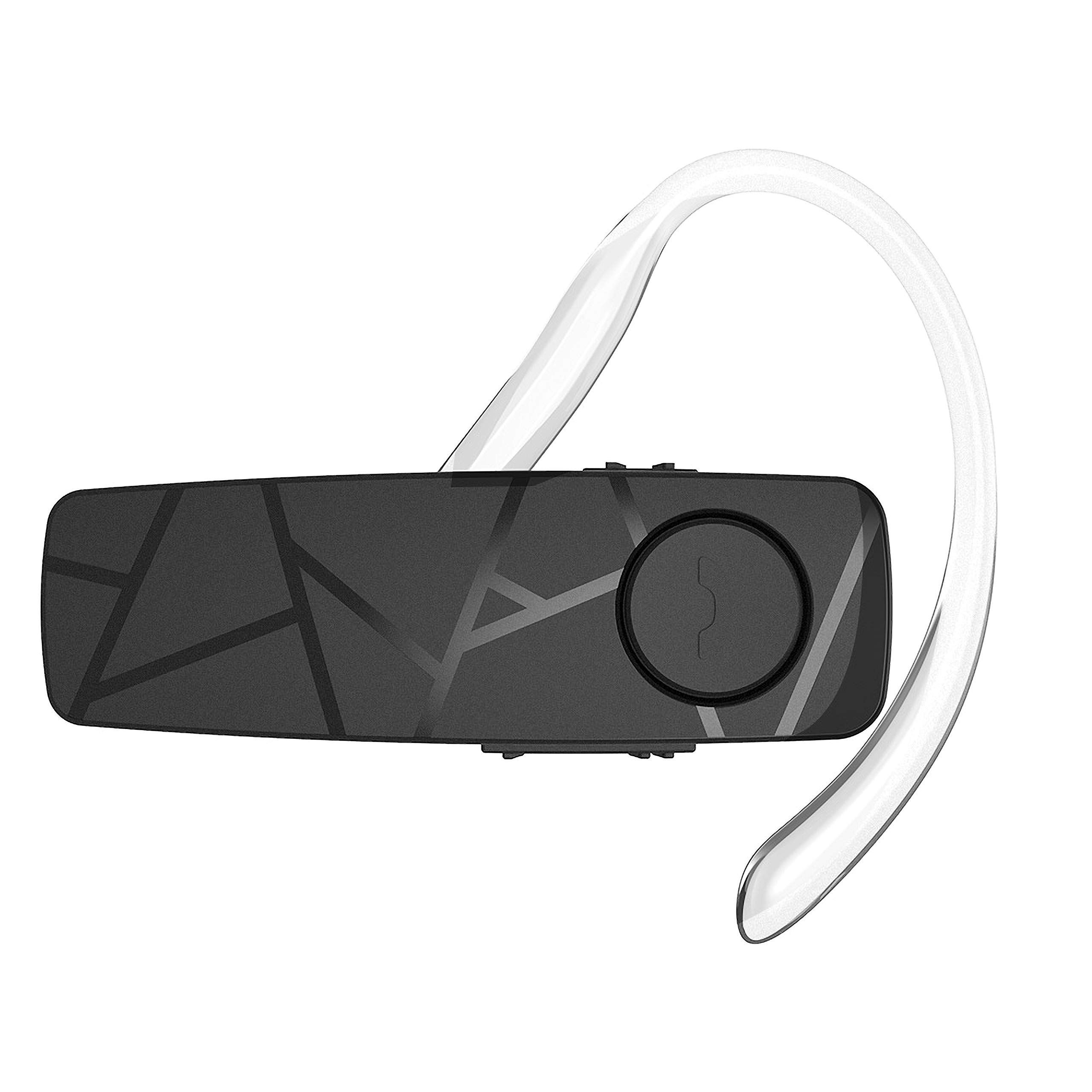 TELLUR VOX 55 Bluetooth Headset - Wireless Earpiece with BT 5.2, Multipoint Dual Device Connectivity, 360° Rotatable Hook for Left/Right Ear - Compatible with iPhone & Android - Perfect for Driving, Office Calls & Online Meetings