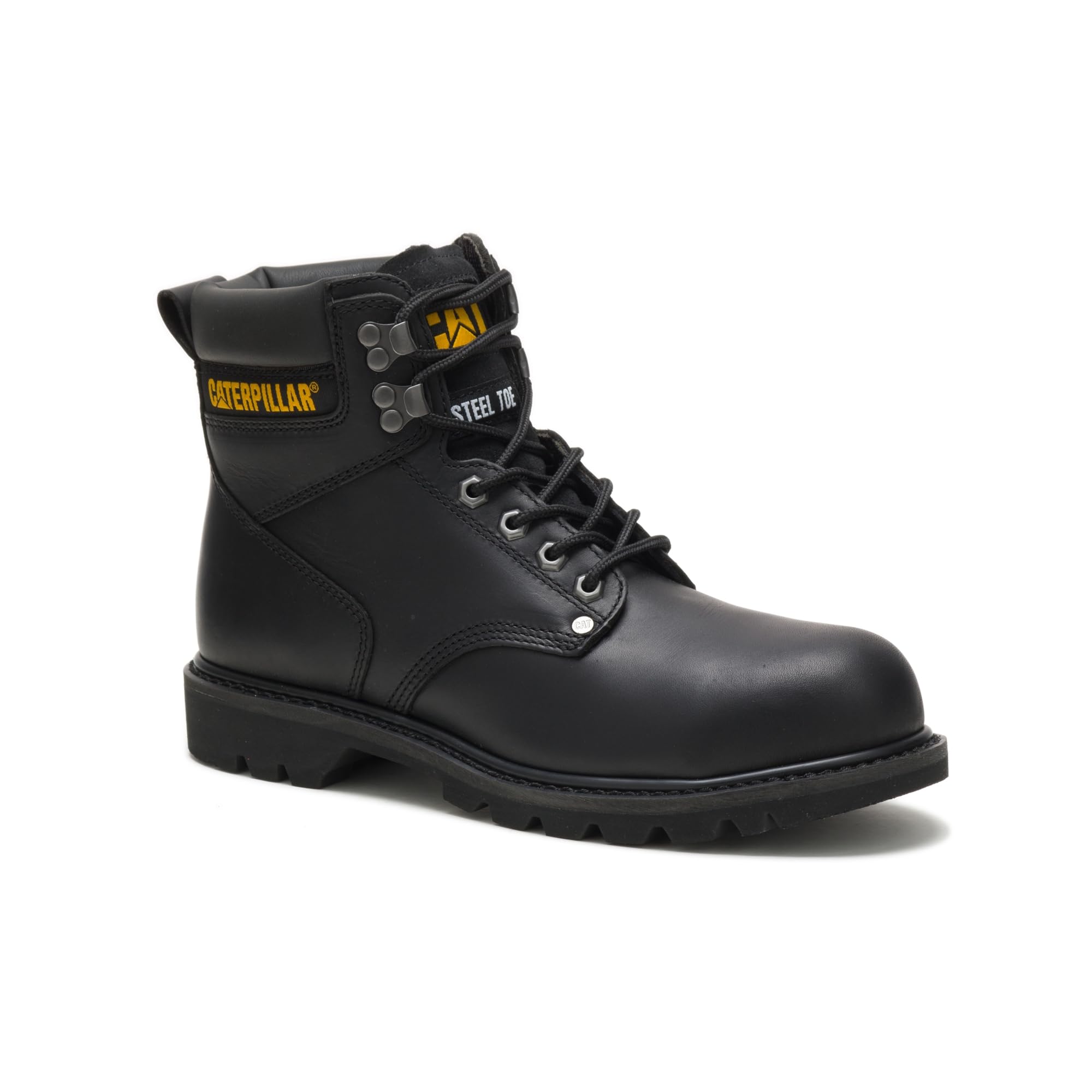 Cat Footwear Men's Second Shift Steel Toe Work Boot - Durable Safety Shoes for Construction & Industrial Work | Slip Resistant & Comfortable for Long Shifts