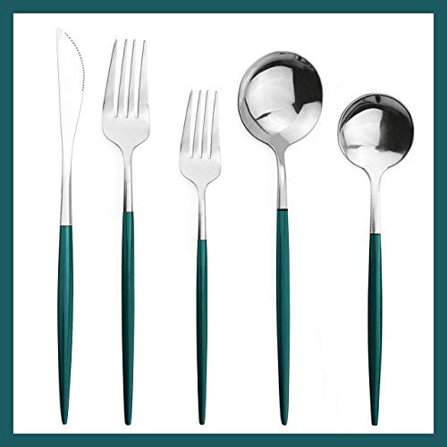 Green Handle Silver