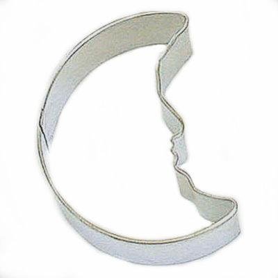 Moon Face Metal Cookie Cutter - Stainless Steel Moon Shaped Baking Tool for Cookies, Pastries & Fondant - Perfect for Space Themed Parties, Baby Showers & Holiday Baking