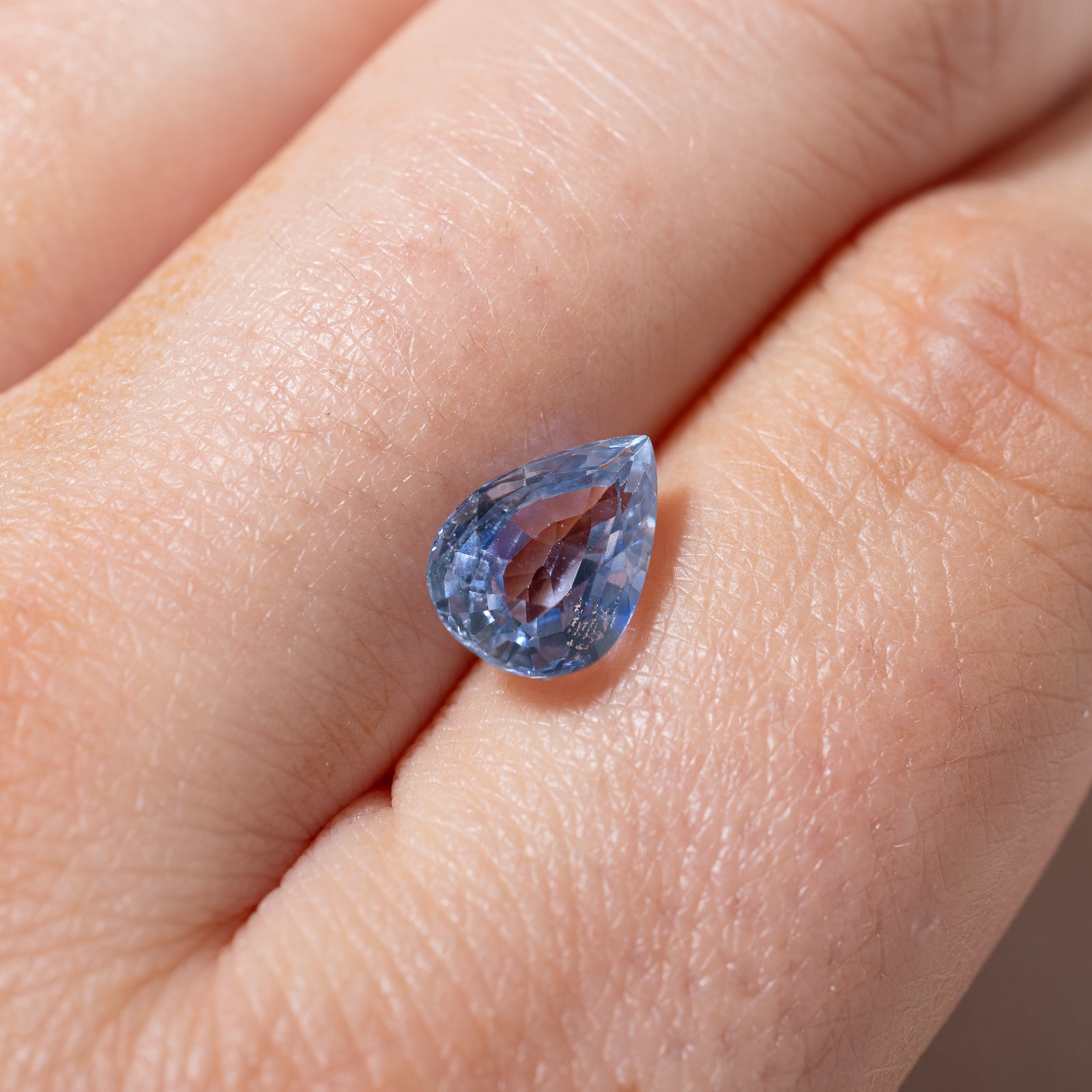 2.86ct Pear Cut Loose Ceylon Sapphire Gemstone - Natural Blue Sapphire for Jewelry Making, Engagement Rings & Custom Designs