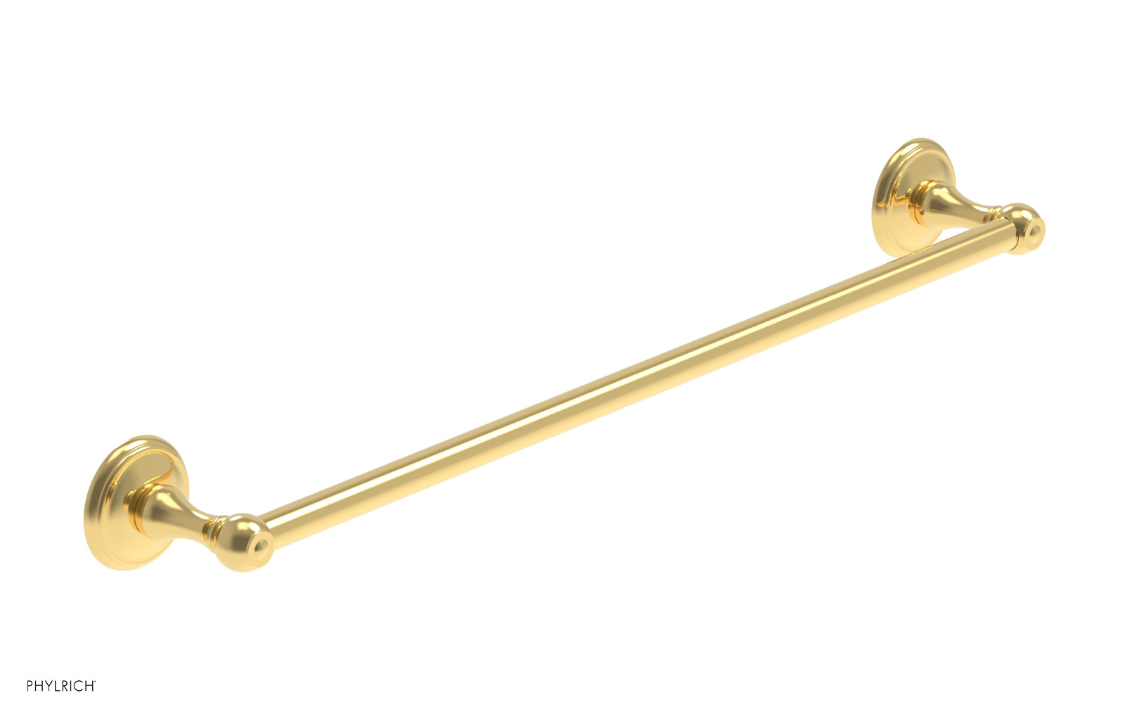 3RING 24-Inch Brushed Nickel Towel Bar - Heavy Duty Bathroom Towel Rack for Kitchen, Bathroom, and Laundry Room - KGB70