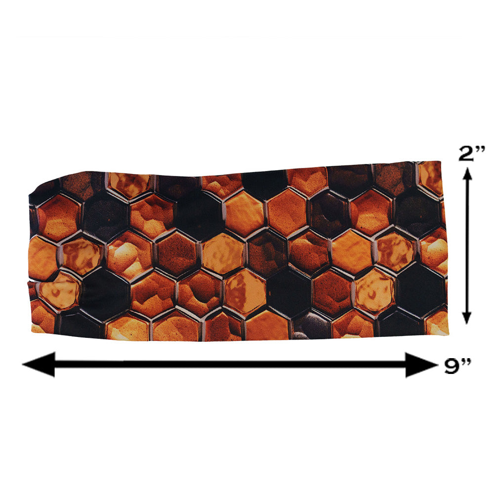 Honeycomb Headband for Women - Soft & Stretchy Hair Accessories for Workouts, Yoga, and Everyday Wear