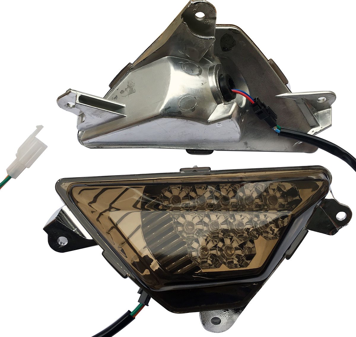 LED Smoke Front Turn Signal Lights for 2016 Kawasaki Ninja 300 EX300 - Motorcycle Blinkers & Indicators - Perfect for Night Riding and Enhanced Visibility