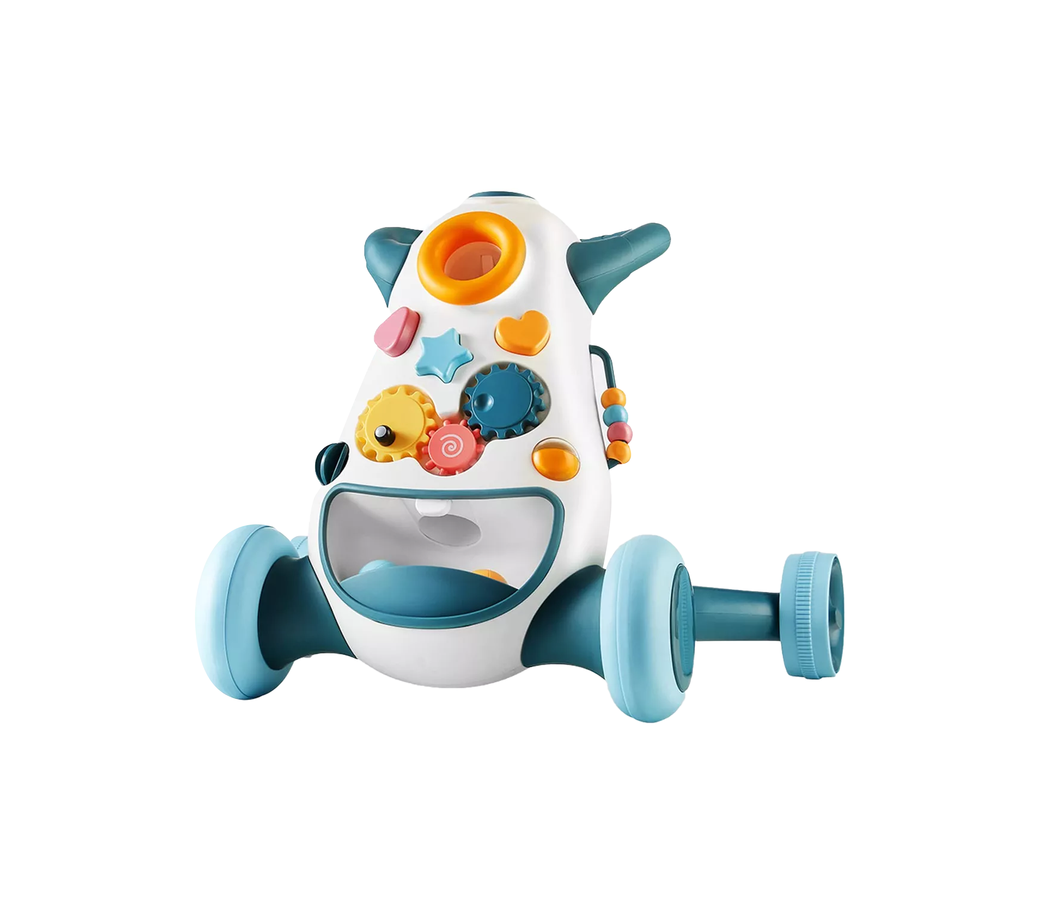 Baby Walker with Wheels - Blue Ring Design for Infants Learning to Walk | Safe & Adjustable Height | Perfect for Home, Nursery & Playtime