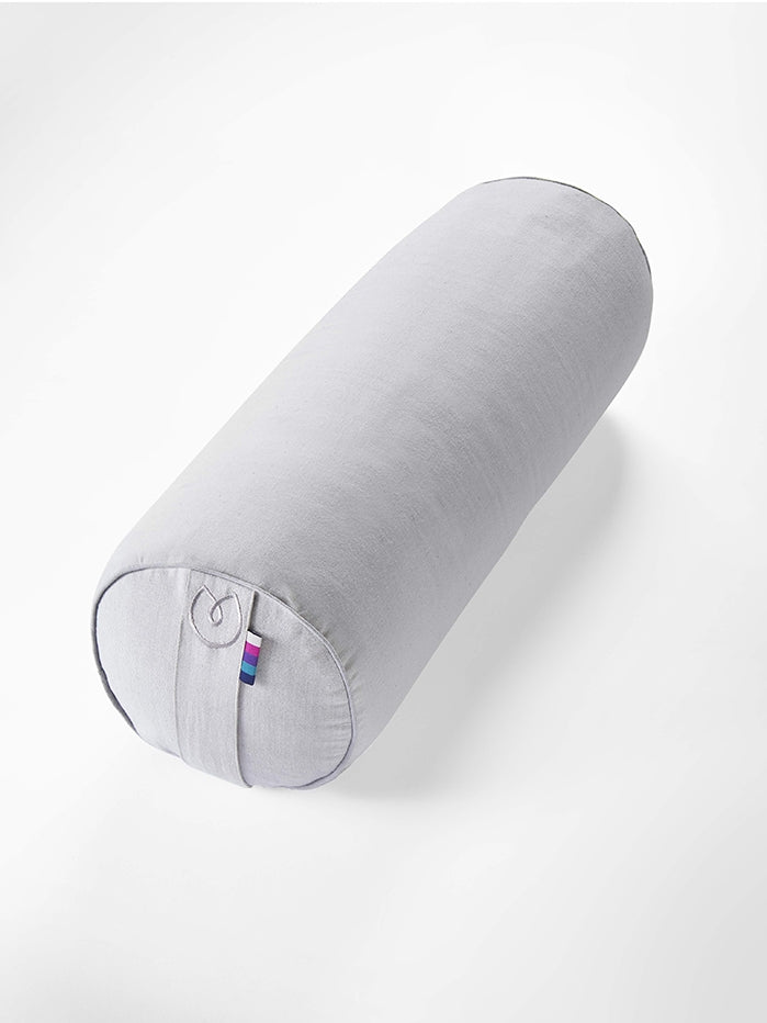 Organic Cotton Chambray Buckwheat Yoga Bolster Pillow - Support for Yoga, Meditation & Home Relaxation - Perfect for Yin Yoga, Prenatal Yoga & Stress Relief