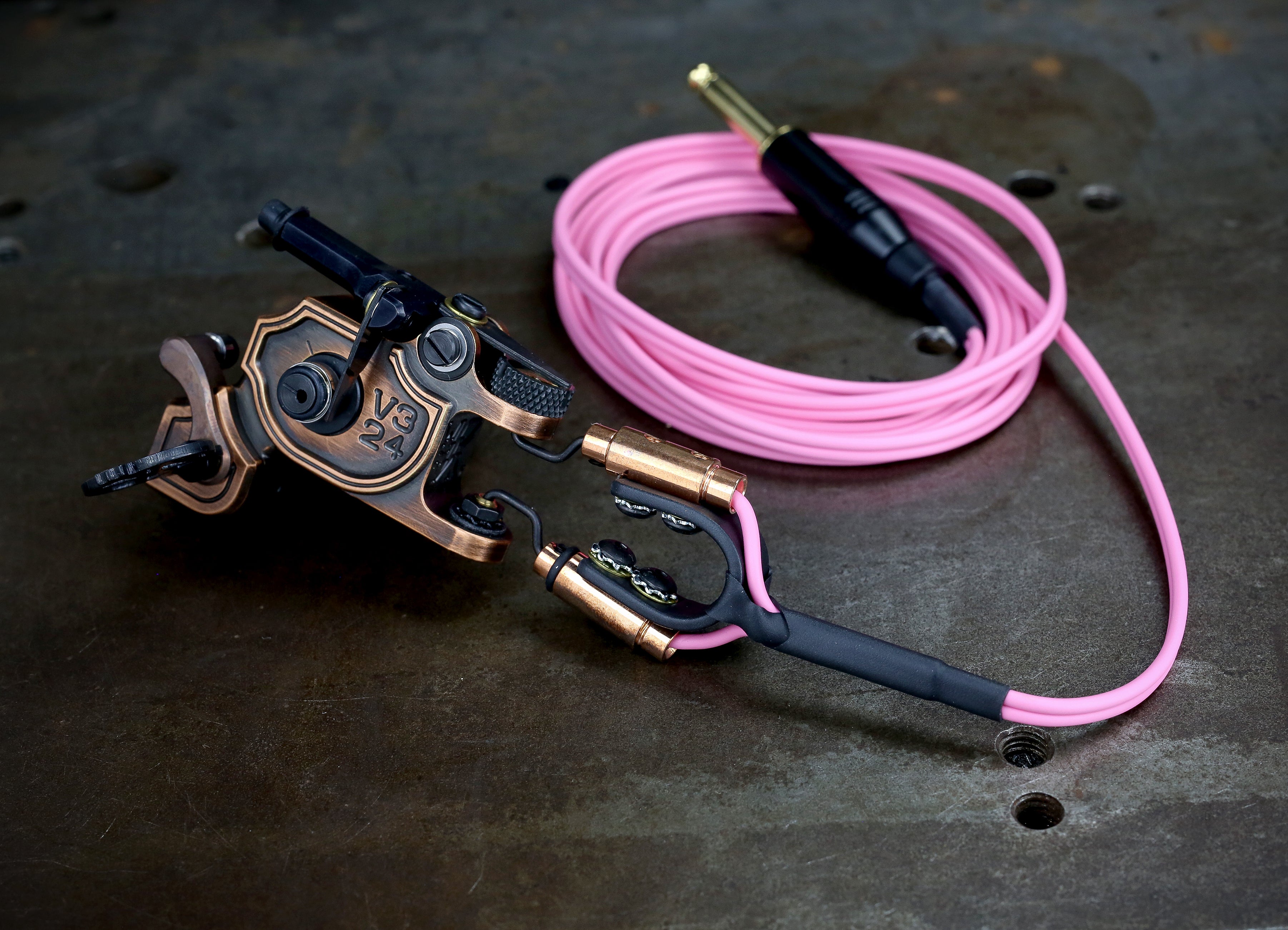 Bowers Lightweight Repairable Clipcord Headphones - Pink & Copper Wireless Earbuds for Running, Workouts, and Travel