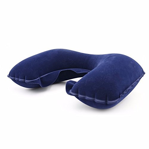 Sea Bird Neck Rest Air Pillow - Travel Pillow for Airplane, Car & Office - Comfortable Inflatable Neck Support for Sleeping - Blue - Perfect for Long Flights, Road Trips & Work Breaks