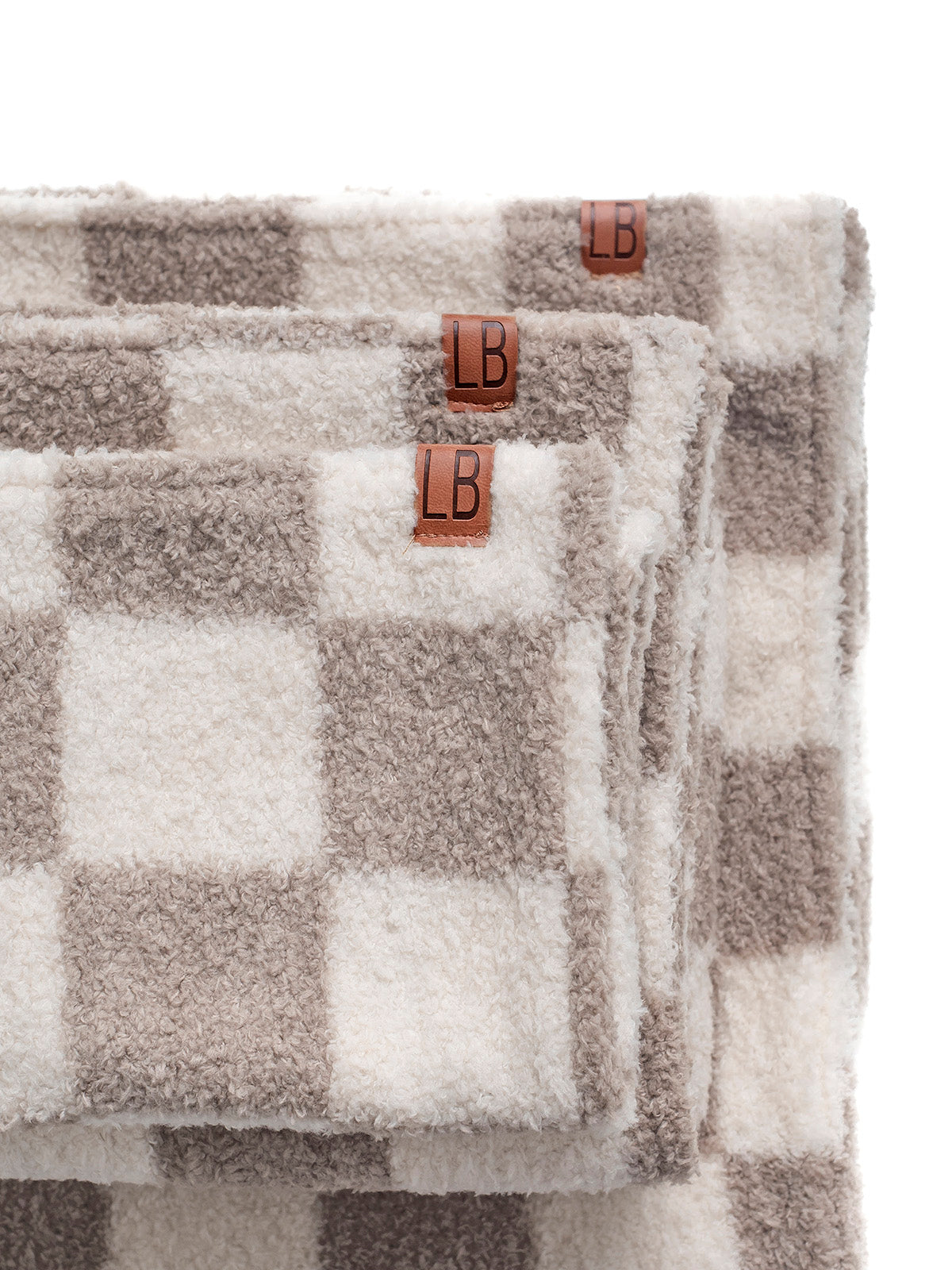 Soft Fluffy Plush Blanket with Mushroom Check Pattern - Cozy Warm Throw for Bed, Couch & Outdoor Use